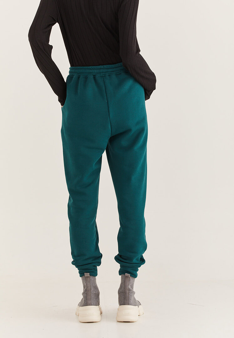 מכנסי גומי סנדרו בצבע ירוק - טוטון